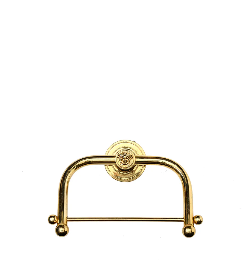VERSACE - Golden Towel Holder - A striking accessory that combines functionality and style