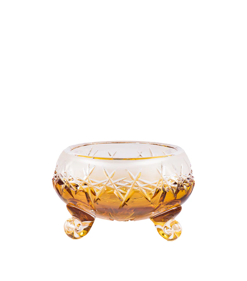 CAESAR CRYSTAL BOHEMIAE - Caramel Ashtray - Elevate your Smoking Experience