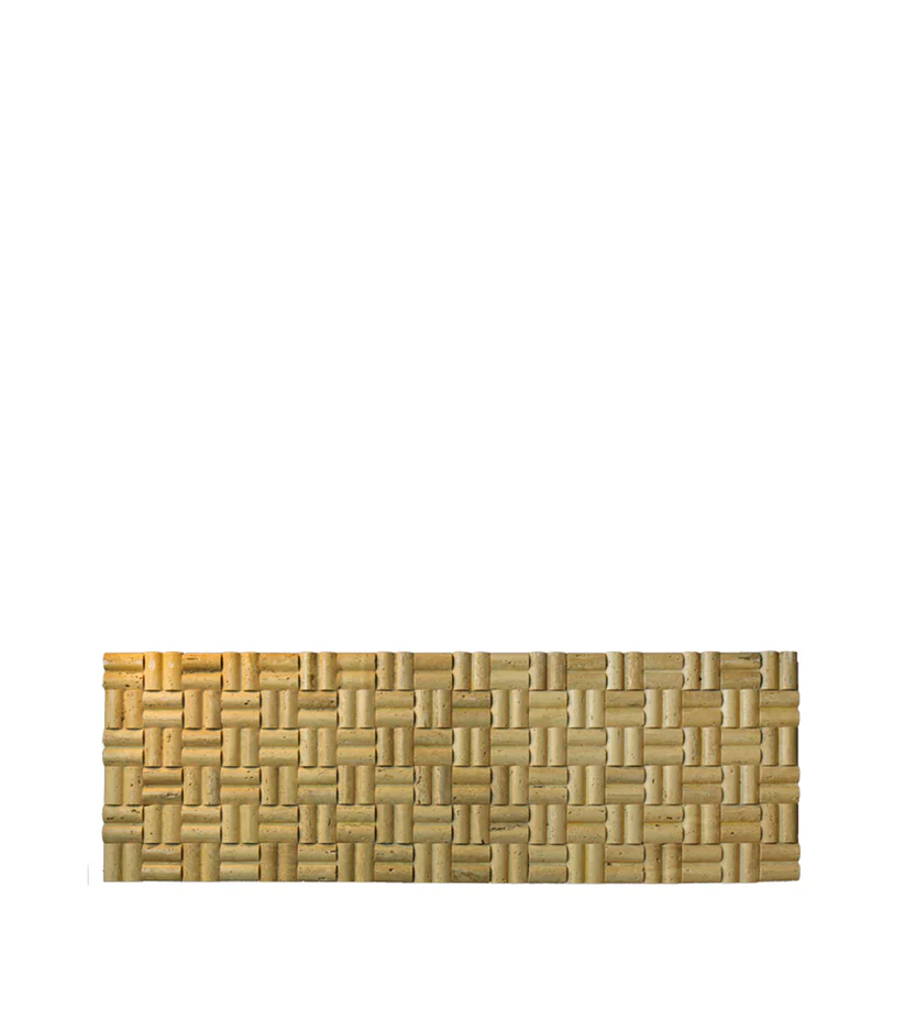 Mosaic - FSM16- This stone is a masterpiece with its smart basketweave effect and will draw optimistic attention against any backdrop that it is fitted
