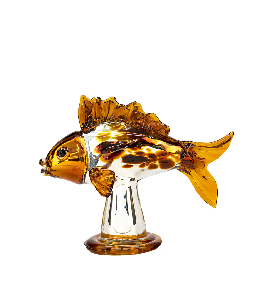 JIRI PACINEK - Seventh Heaven’s Gold Fish - Unique Fish Figuirine Perfect for Centre Table and Gifting