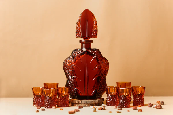 Caesar Crystal Bohemiae Purple Tumbler With Glasses - Transform Your Wine Experience Into a Journey Of Taste, Style, And Indulgence