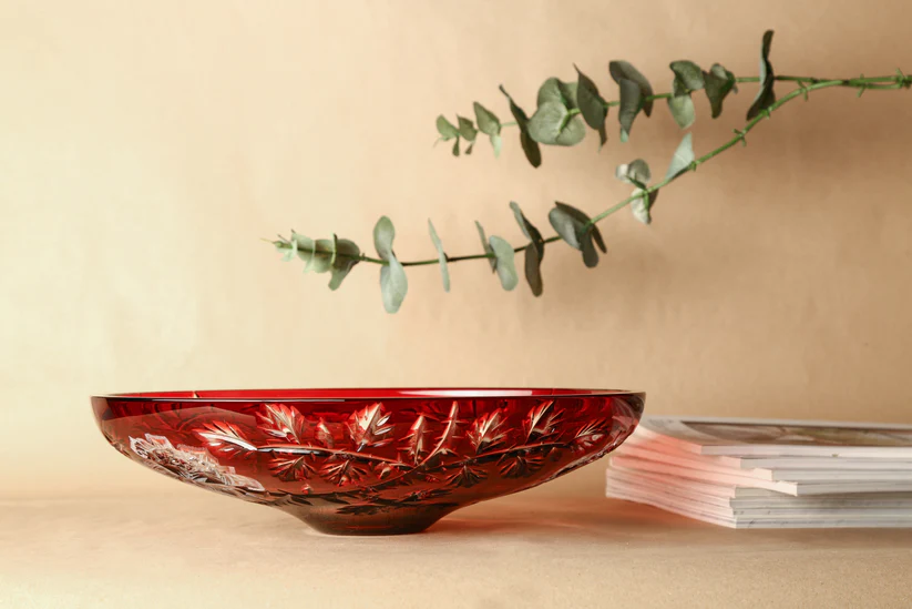 CAESAR CRYSTAL BOHEMIAE - Plate Festoonery - Cold Fire of Mars.
