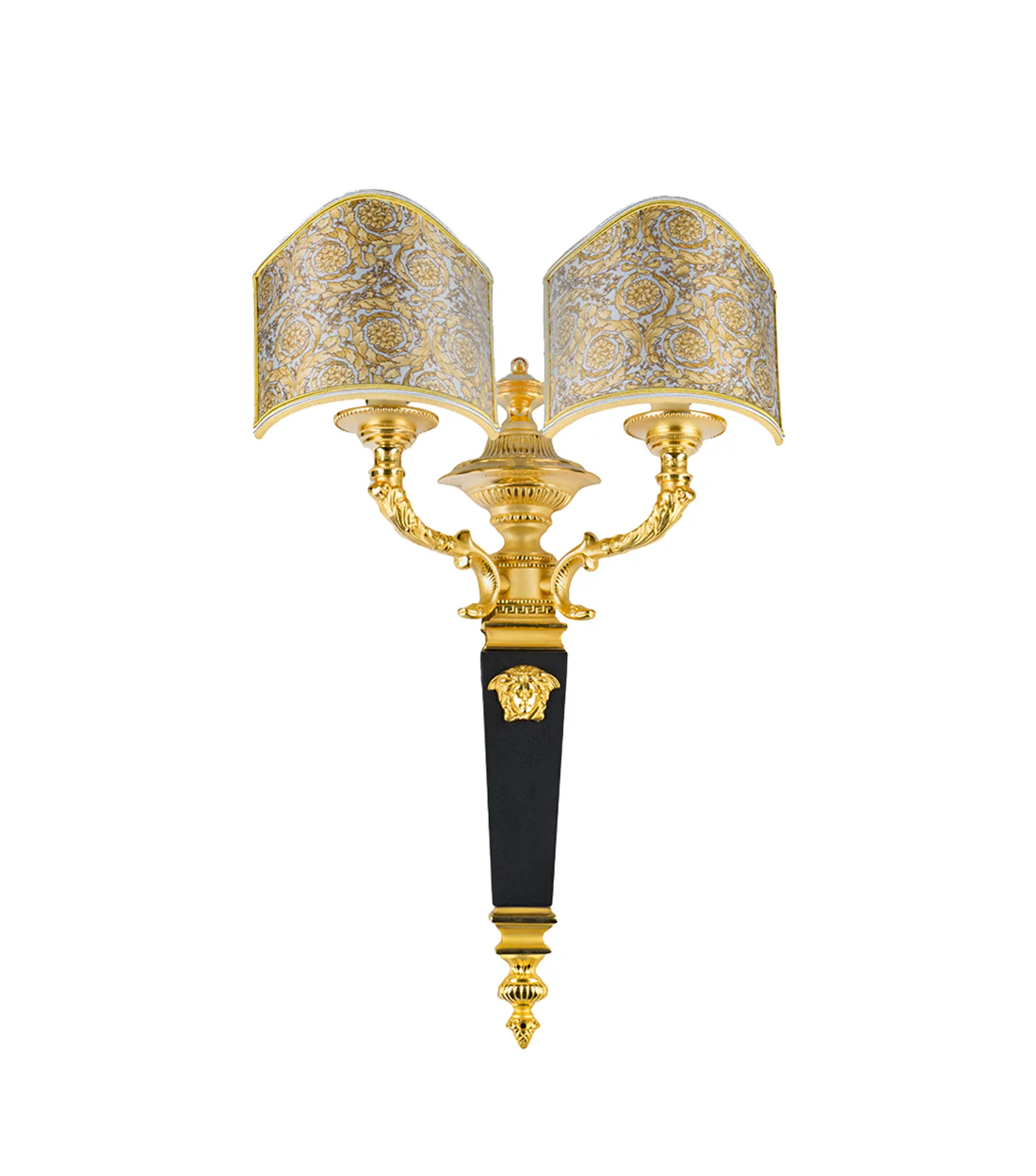 VERSACE - Lampshade – Silk, barrio chino décor, golden background