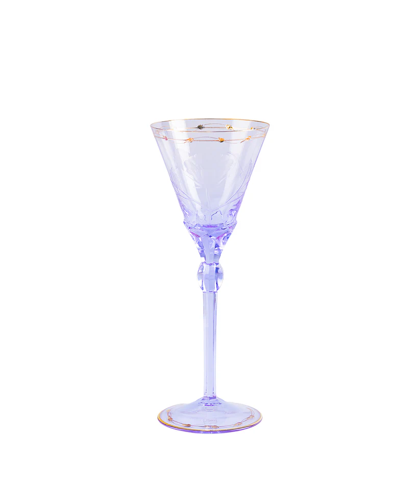 MOSER - Paula Sherry Glass - A Rose Gem on well laid Table.