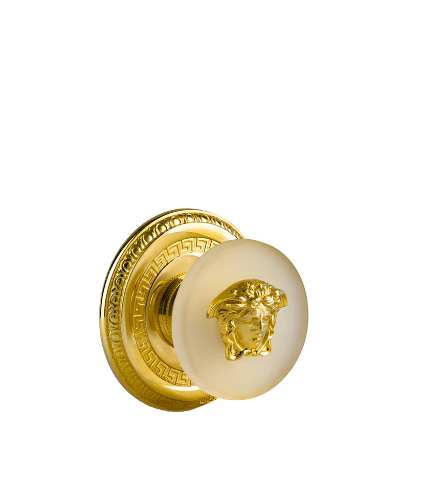 VERSACE - COPPIA APPENDIABITI - DOOR KNOB - The Knight's Regal Knobs.